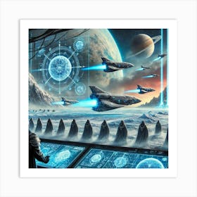 Icebound Order Solar System Influence Art Print