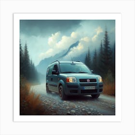 Van In The Mountains Art Print