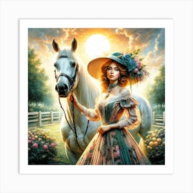 Creative Horse Beauty Illustration Nr 247 Art Print