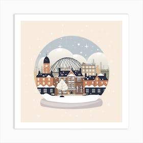 Newcastle United Kingdom Snowglobe Art Print