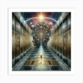 Man In Space Art Print