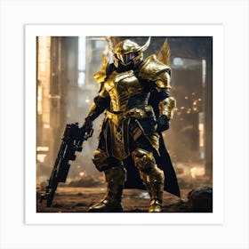 Golden Armor 1 Art Print