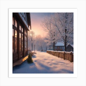 Winter Landscape Art Print