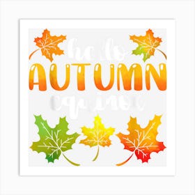 Autumn Equinox Fall Leaves October Sun For Men Women Kids Art Print