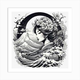 Geisha 5 Art Print