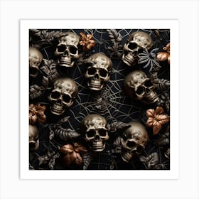 Halloween Skulls 2 Art Print