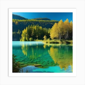 Autumn Lake Art Print