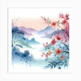 Asian Landscape 40 Art Print