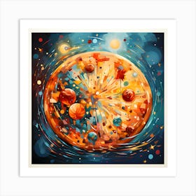 Pizza In Space Art Print