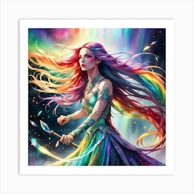 Rainbow Girl 1 Art Print