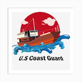 Us Coast Guard 1nji7 Art Print