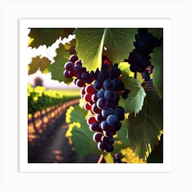 Grapes On The Vine 14 Art Print