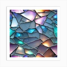 Broken Glass 10 Art Print