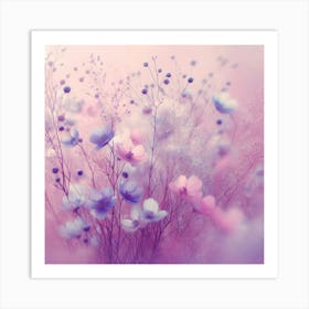 Pink Flowers Art Print