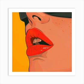 Woman In Sunglasses 4 Art Print