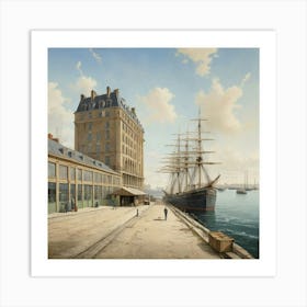 La Capitainerie Le Havre Art Print 1 Art Print