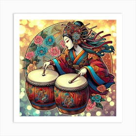 Japan Geisha Visual 120 Art Print