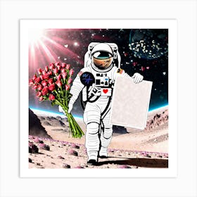 Space Valentine Art Print