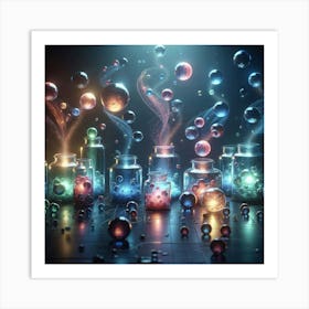 Chemistry Jars Art Print