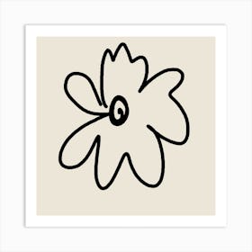 Flower Drawing Art Print