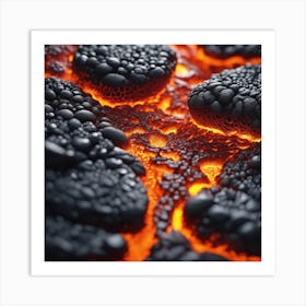 Close Up Of Lava 4 Art Print