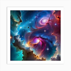 Galaxy Nebula Art Print