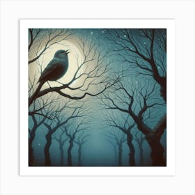 Bird In The Forest Art Print