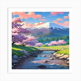 Cherry Blossoms In Spring Art Print