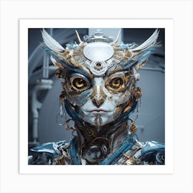 Owl Of The Machine Art Print