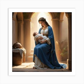 Jesus And Mary 3 Art Print