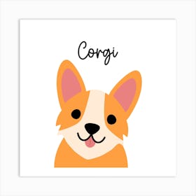 Corgi Art Print