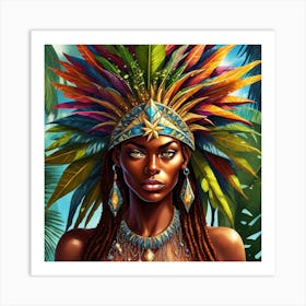 African American Woman Art Print