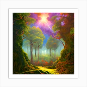 Fantasy Forest Art Print