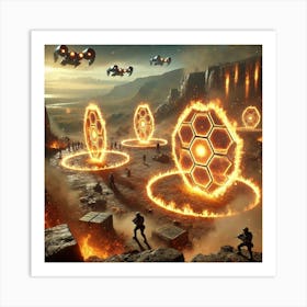 Flame Seraph Flame Shields Art Print