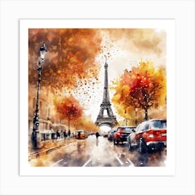 Paris Eiffel Tower 4 Art Print