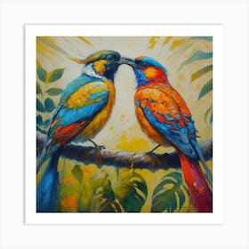 Birds Of Paradise Art Print