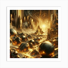 Futuristic City 175 Art Print