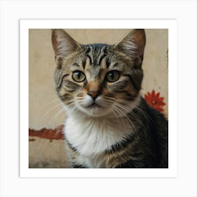 Tabby Cat Art Print