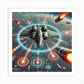 Nebula Weaver Anti Missile Defense Focused Converted Art Print