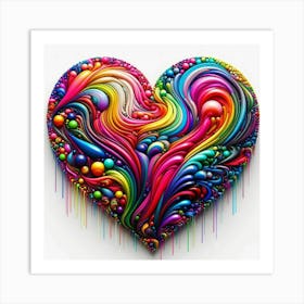 Colorful Heart 1 Art Print