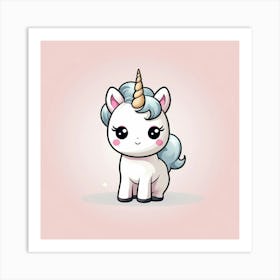 Cute Unicorn 752 Art Print