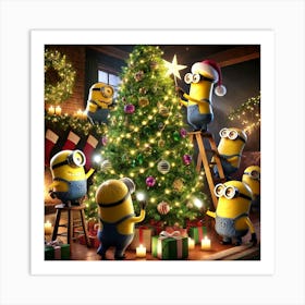 Minion Christmas Art Print