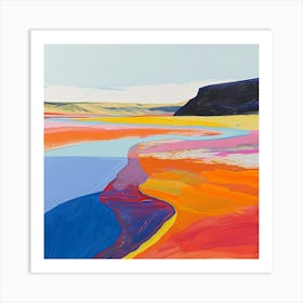 Colourful Abstract Yellowstone National Park 3 Art Print
