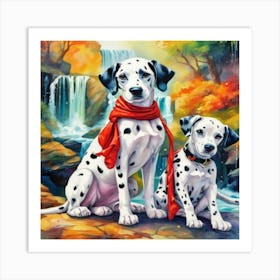 Dalmatian Puppies 1 Affiche