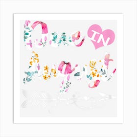 Womens Pregnancy Announcement Due Date August 2020 See You In Art Print