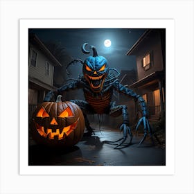 Halloween land Art Print