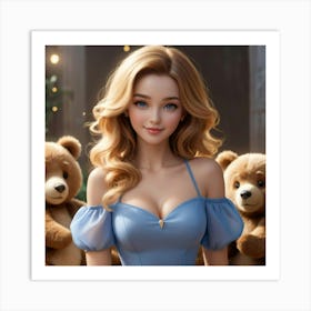 Teddy Bears 1 Art Print