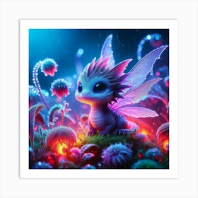 Cute Little Dragon Art Print