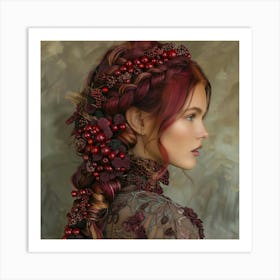 Girl With Red Hair 1 Art Print