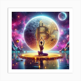 Yoga BTC Art Print